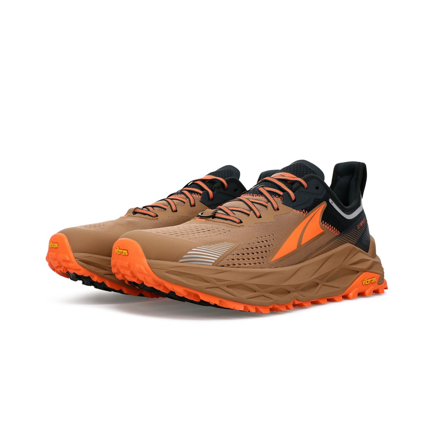 Altra Olympus 5 Men's Trail Running Shoes Brown | South Africa-69254319